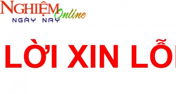 Thư Xin lỗi độc giả!