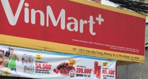 4 cửa hàng Vinmart+ bị xử phạt vì không niêm yết giá theo quy định
