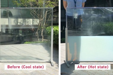 Cửa sổ chất lỏng thông minh điều chỉnh nhiệt độ phòng