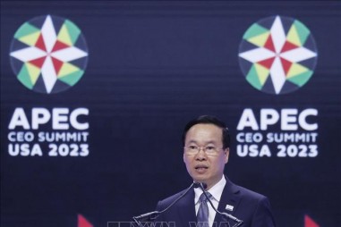 Chủ tịch nước Võ Văn Thưởng phát biểu tại Hội nghị Thượng đỉnh doanh nghiệp APEC 2023