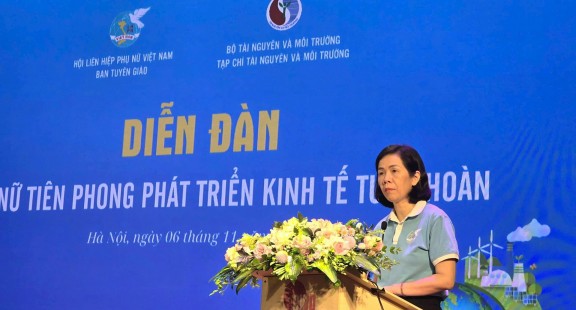 Phụ nữ tiên phong phát triển kinh tế tuần hoàn