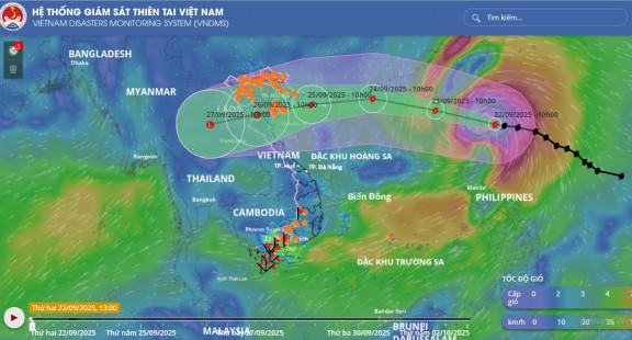Siêu bão Ragasa đi vào Biển Đông, trở thành cơn bão số 9
